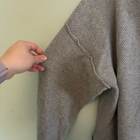 Grey sweater 2 Piece set Oversized Knit Loungewear Loose Slouchy Sweater - Picture 5 of 11